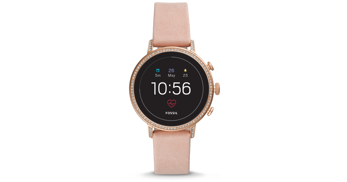 fossil smart watch pink
