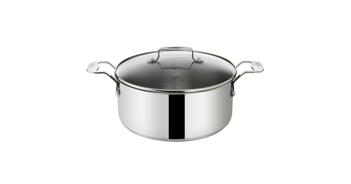 Cocotte Tefal Jamie Oliver 4,6L Noire - Fonte D'acier, Compatible Induction