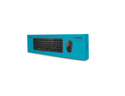 Rapoo 19459 - X1800S Klawiatura Azerty i mysz Bluetooth - Czarny