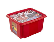 Keeeper - Cars - Twist & Stack Box With Lid - 24L