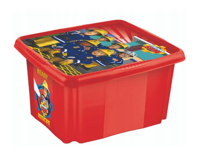 Keeeper - Fireman Sam - Twist & Stack Box With Lid - 24L