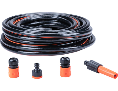 Black+Decker - Gartenschlauch 13mmx20m + Kupplungssatz
