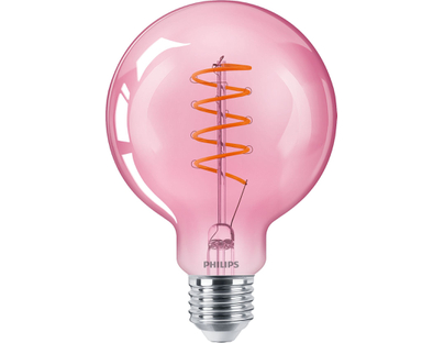 Philips - Ledlamp D G93 4,5-25W E27 Roze Vlam