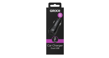 Grixx GROCCHDUSB01 - Încărcător auto 2X Usb 3.1A