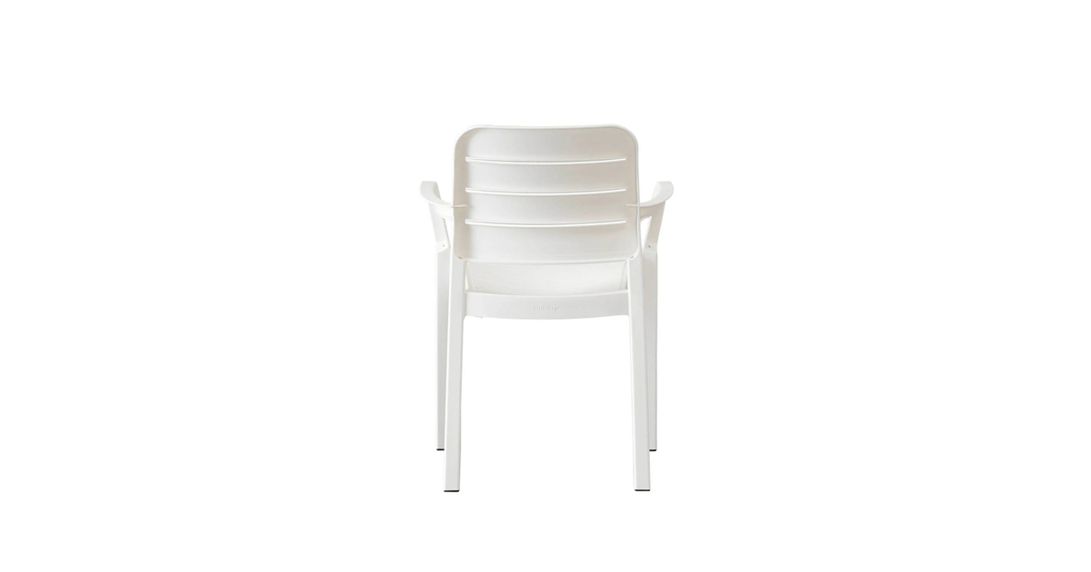 Chaise De Jardin Tisara Graphite - Lot De 4, Résine Antichoc, Design Moderne (58x53x83 Cm)