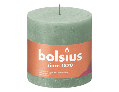 Bolsius - Κερί στήλης Φασκόμηλο πράσινο 100x100mm