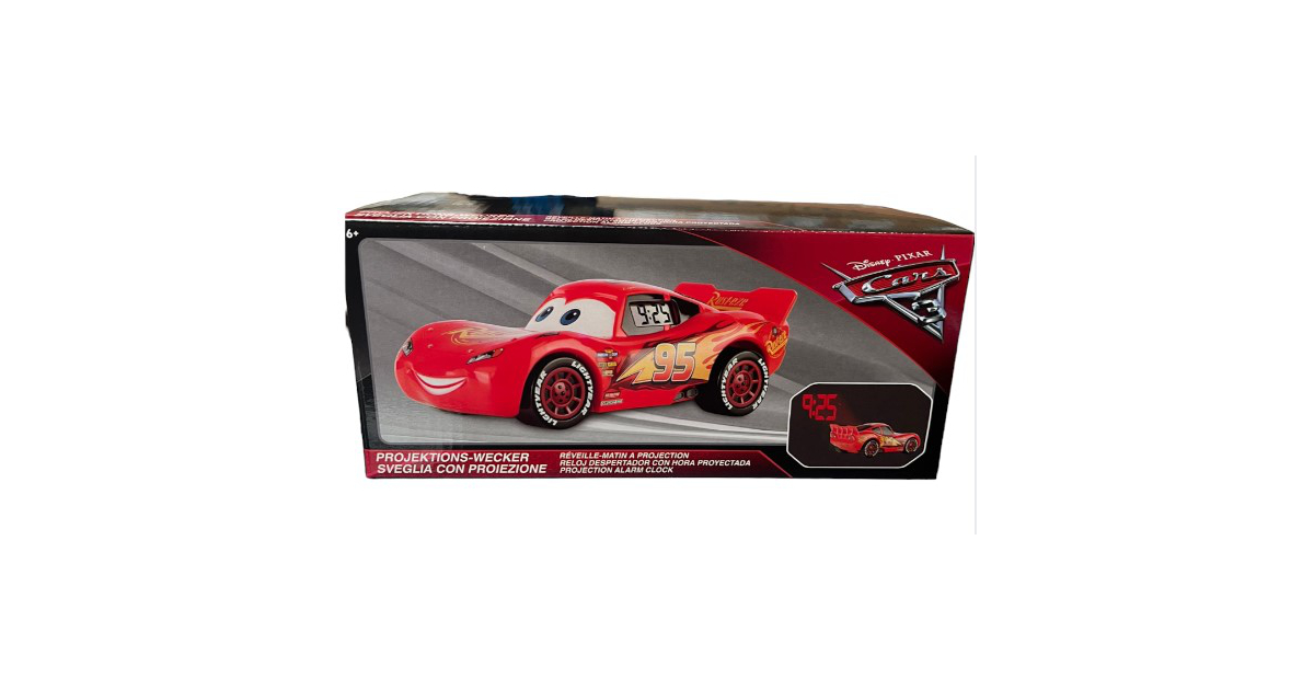 Disney 96306 - Cars Lightning Mcqueen - Projection Alarm Clock ...